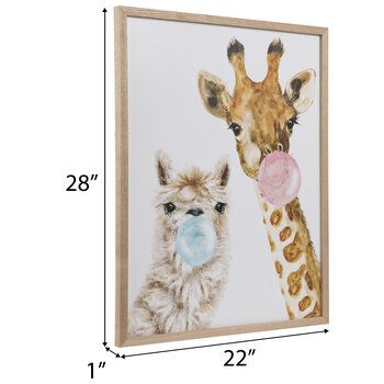 Llama & Giraffe Bubble Gum Wood Wall Decor | Hobby Lobby | 5618079 With Regard To Bubble Gum Wood Wall Art (View 4 of 15)
