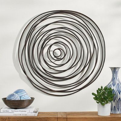 Metal Spiral Wall Decor | Grandin Road | Frames On Wall, Wire Wall Art,  Decor With Regard To Spiral Circles Wall Art (View 2 of 15)