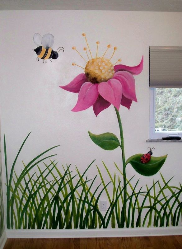 Nurseries In 2022 | Mural Wall Art, Garden Mural, Wall Murals Painted Throughout Flower Garden Wall Art (View 2 of 15)