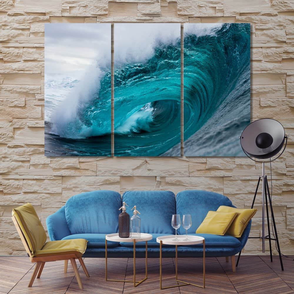 Ocean Waves Canvas Prints Art, Big Wave Wall Decor And Home Accents – Arts  Decor Pertaining To Waves Wall Art (View 2 of 15)