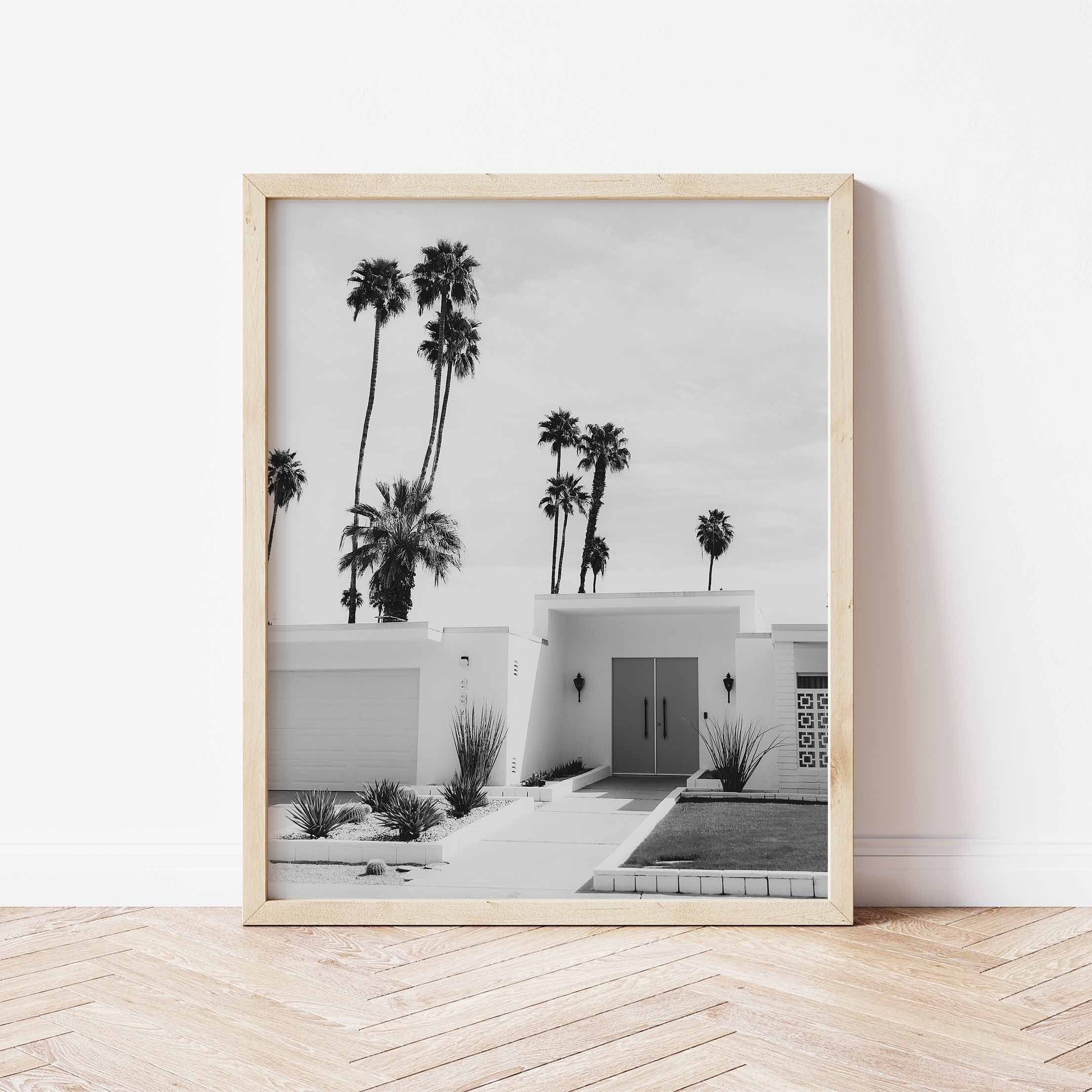 Palm Springs Print Palm Springs House California Wall Art – Etsy Throughout Palm Springs Wall Art (View 3 of 15)