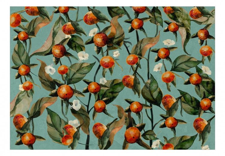 Papier Peint Original Orange Grove – Autres Fleurs – Fleurs – Papiers Peints Inside Orange Grove Wall Art (View 3 of 15)