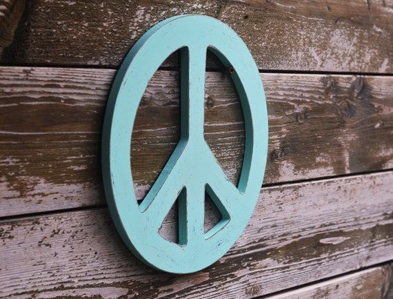 Peace Sign Wall Art Wood Rustic Peace Sign Wooden Boho Wall – Etsy With Peace Wood Wall Art (View 12 of 15)