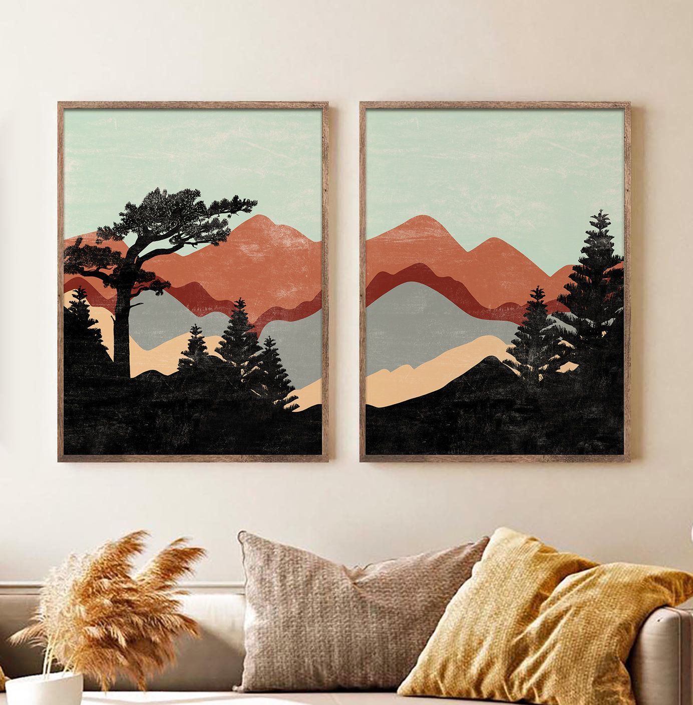Pin On Art Digital Prints With Regard To Abstract Terracotta Landscape Wall Art (View 6 of 15)