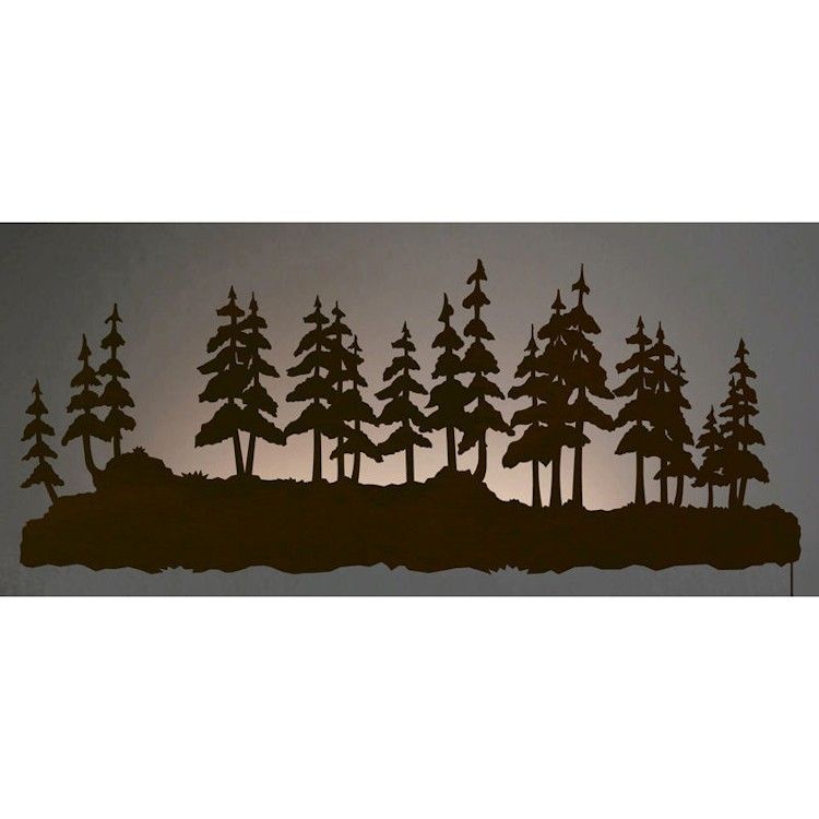 Pine Forest Back Lit Wall Art In Pine Forest Wall Art (View 10 of 15)