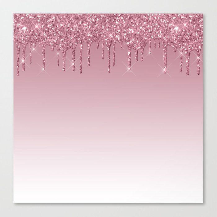 Pink Dripping Glitter Canvas Print | Pink Glitter Wallpaper, Glitter Canvas,  Pink Glitter Background With Regard To Glitter Pink Wall Art (View 9 of 15)