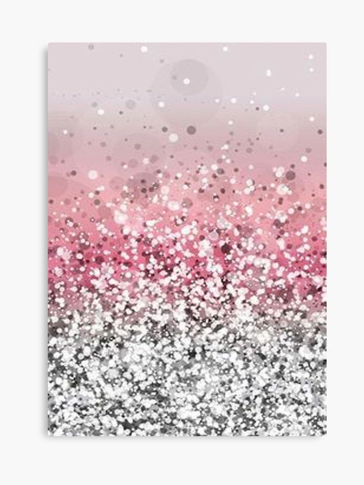 Pink Glitter Sparkle! Canvas Printsunnysketches | Glitter Wall Art, Diy Canvas  Art Easy, Abstract Art Inspiration Intended For Glitter Pink Wall Art (View 1 of 15)