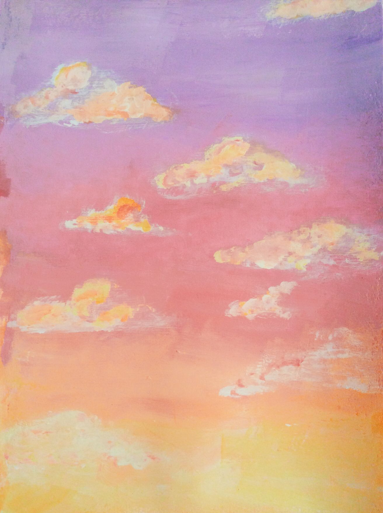 Pink Sky | Sky Art Painting, Sky Art, Cloud Painting With Pink Sky Wall Art (View 14 of 15)