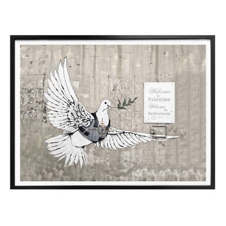 Poster Banksy – Le Pigeon De La Paix | Wall Art (View 5 of 15)