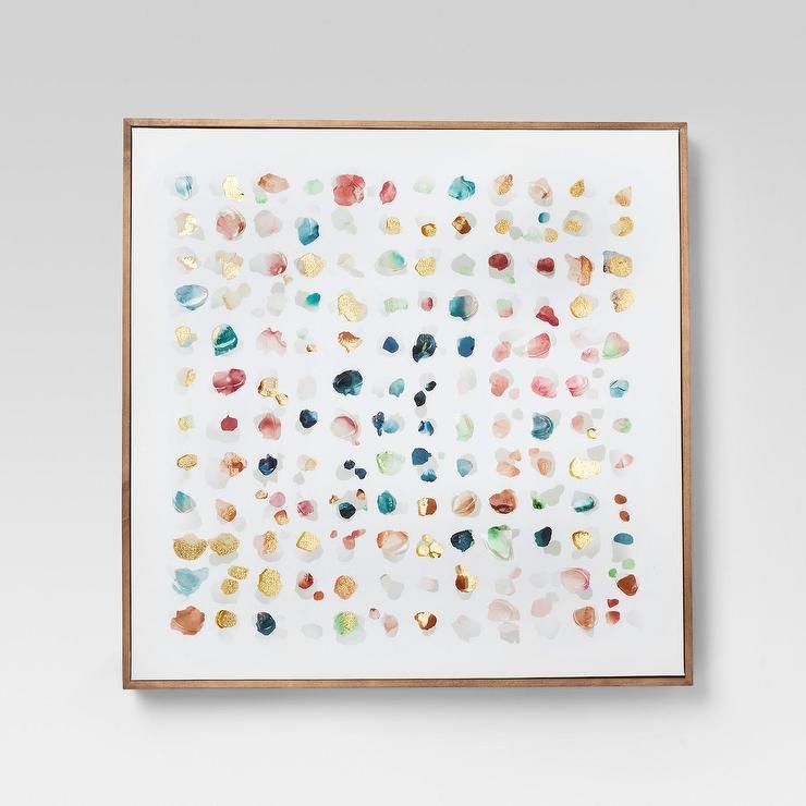 Project 62 Multicolored Abstract Watercolor Dots Wall Art Pertaining To Dots Wall Art (View 6 of 15)