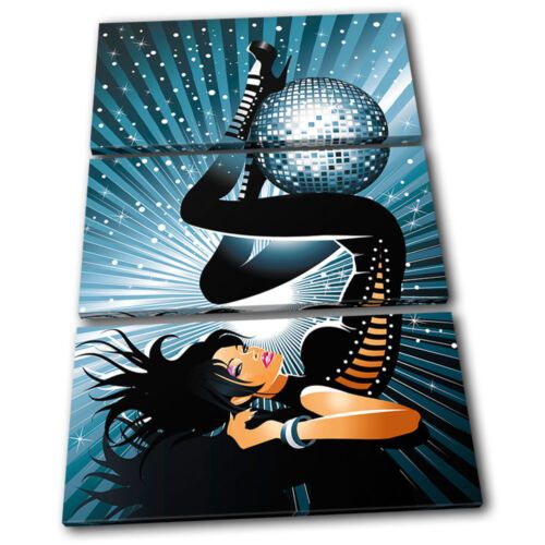 Sexy Disco Girl Dj Club Treble Canvas Wall Art Picture Print Va | Ebay With Regard To Disco Girl Wall Art (View 12 of 15)