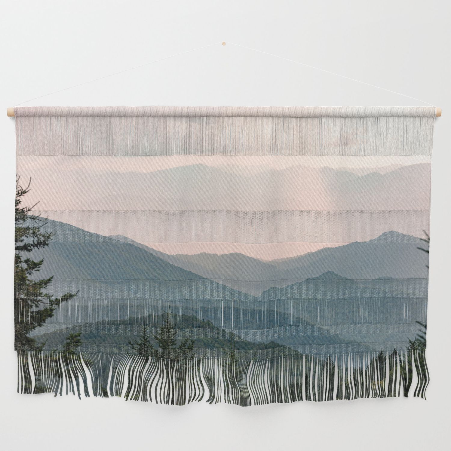 Smoky Mountain Pastel Sunset Wall Hangingnature Magick Cascadia  Collection | Society6 Pertaining To Smoky Mountain Wall Art (View 7 of 15)