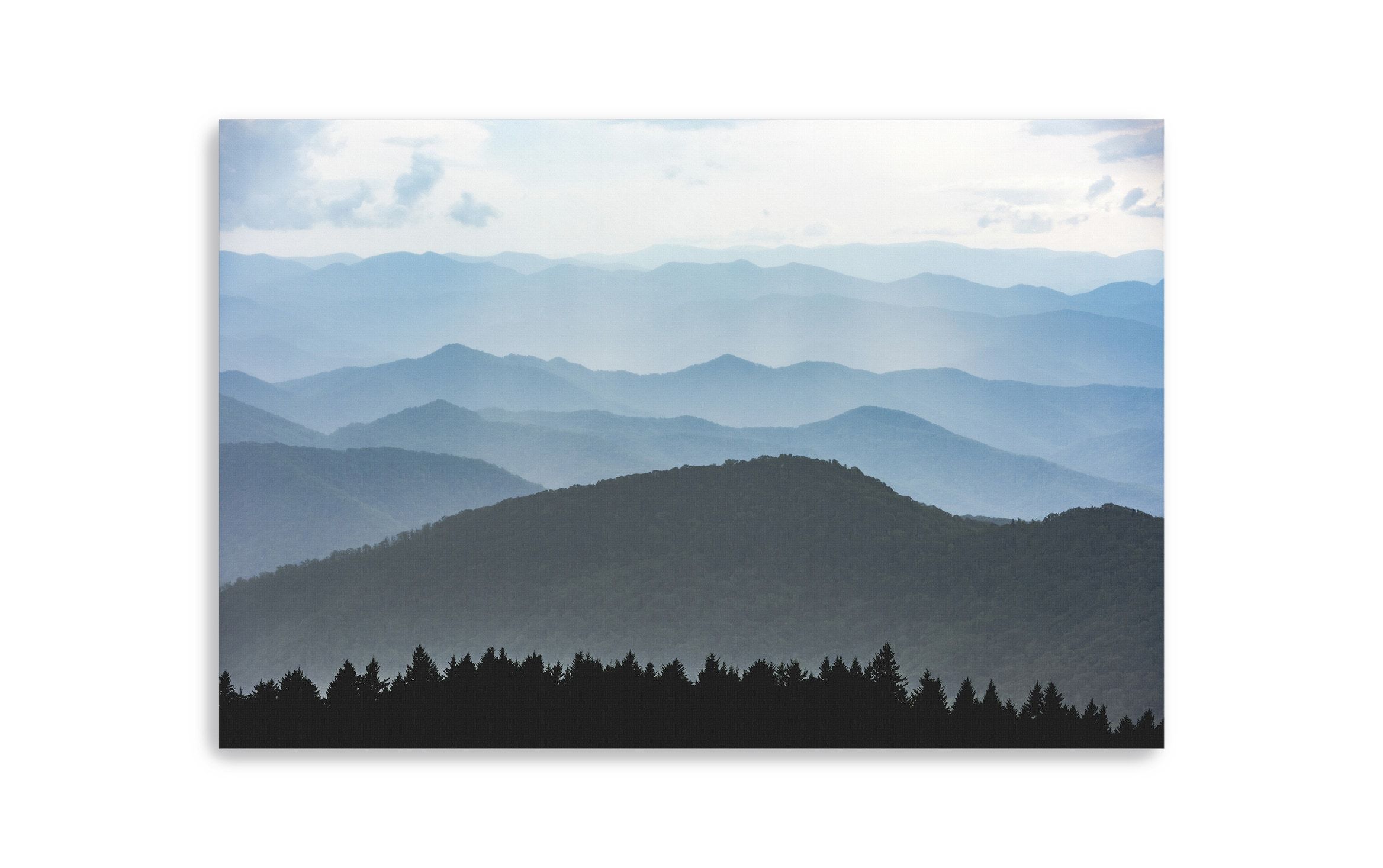 Smoky Mountains Fading Hills Canvas Art | Bob'S Discount Furniture With Mountains And Hills Wall Art (View 13 of 15)