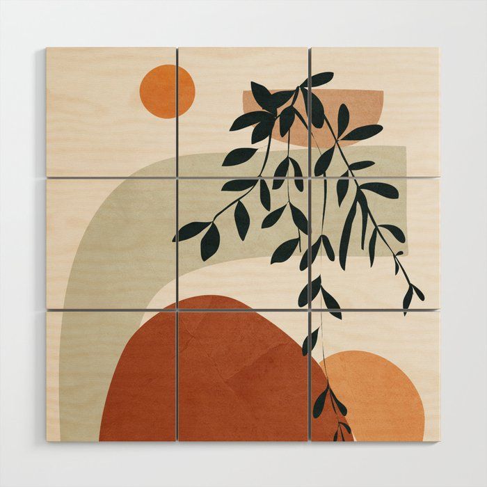 Soft Shapes I Wood Wall Artcity Art | Society6 With Soft Shapes Wall Art (View 5 of 15)