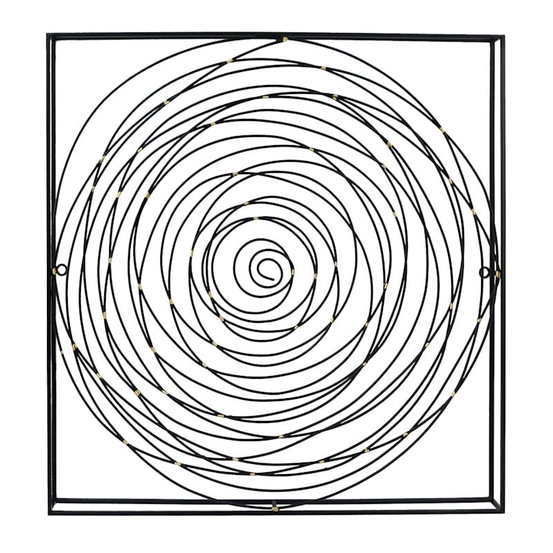 Spiral Circle Design Metal Wall Decor,  (View 6 of 15)
