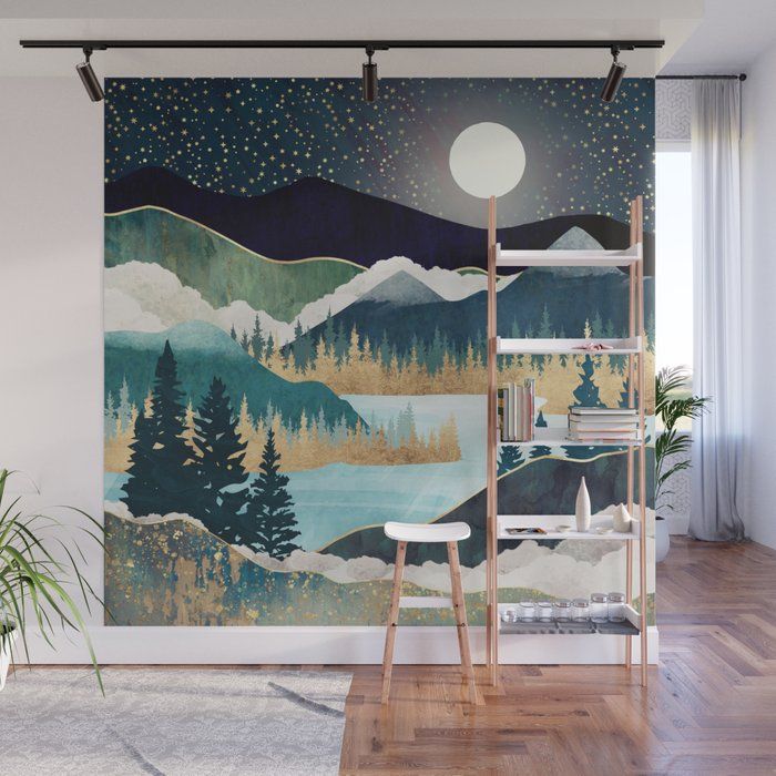 Star Lake Wall Muralspacefrogdesigns | Society6 With Regard To Star Lake Wall Art (View 1 of 15)