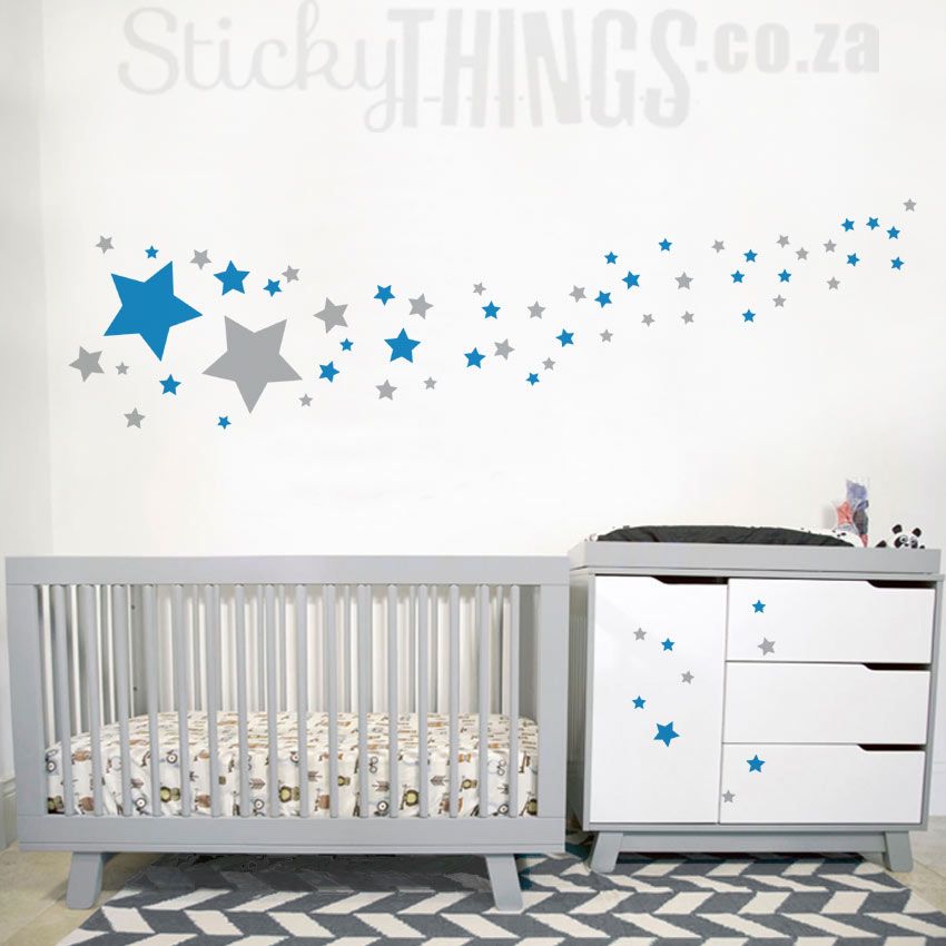 Stars Wall Sticker – Stars Wall Decal On Stickythings.co (View 12 of 15)