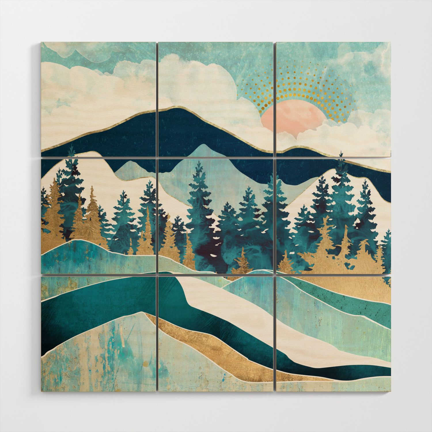 Summer Forest Wood Wall Artspacefrogdesigns | Society6 Pertaining To Summers Wood Wall Art (View 6 of 15)