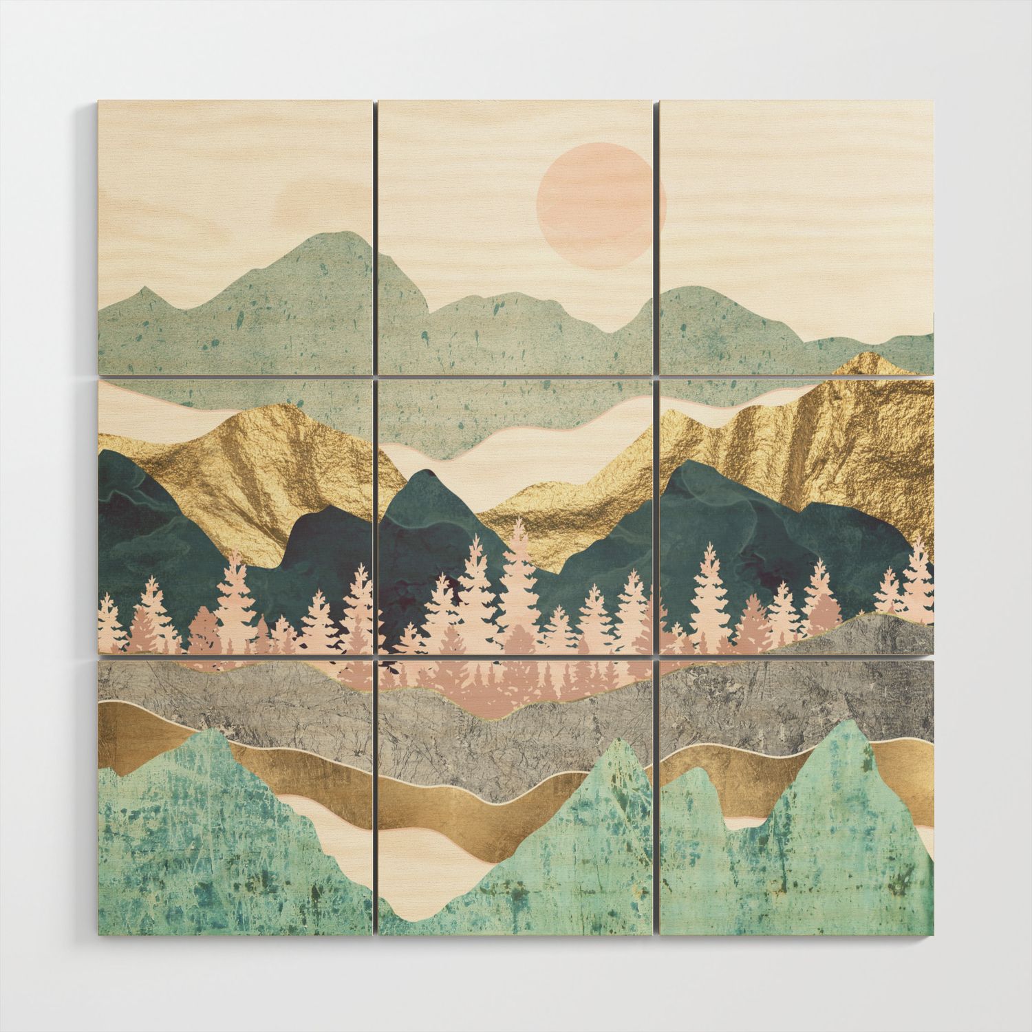 Summer Vista Wood Wall Artspacefrogdesigns | Society6 Throughout Summers Wood Wall Art (View 1 of 15)