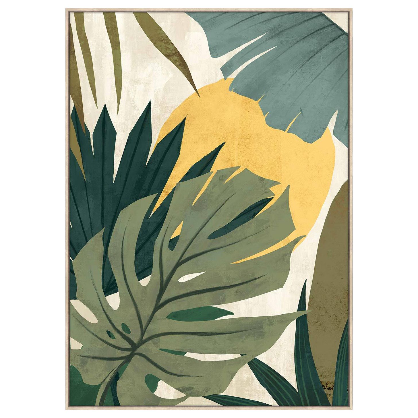 Sunday Homewares Tropical Evening Framed Canvas Wall Art | Temple & Webster Pertaining To Tropical Evening Wall Art (View 2 of 15)