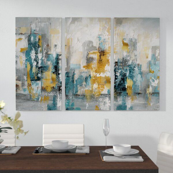 Teal And Gold Wall Art | Wayfair With Regard To Gold And Teal Wood Wall Art (View 15 of 15)