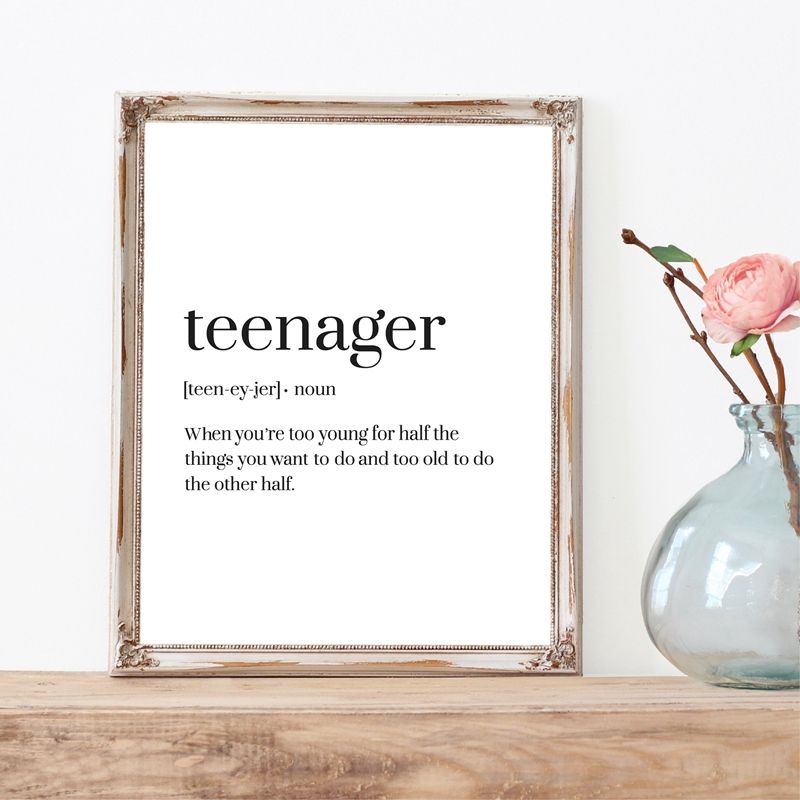 Teen Funny Quote Print Minimalist Wall Art Canvas Painting Picture Teenager  Word Definition Modern Poster Teen Room Wall Decor – Painting & Calligraphy  – Aliexpress Regarding Funny Quote Wall Art (View 14 of 15)