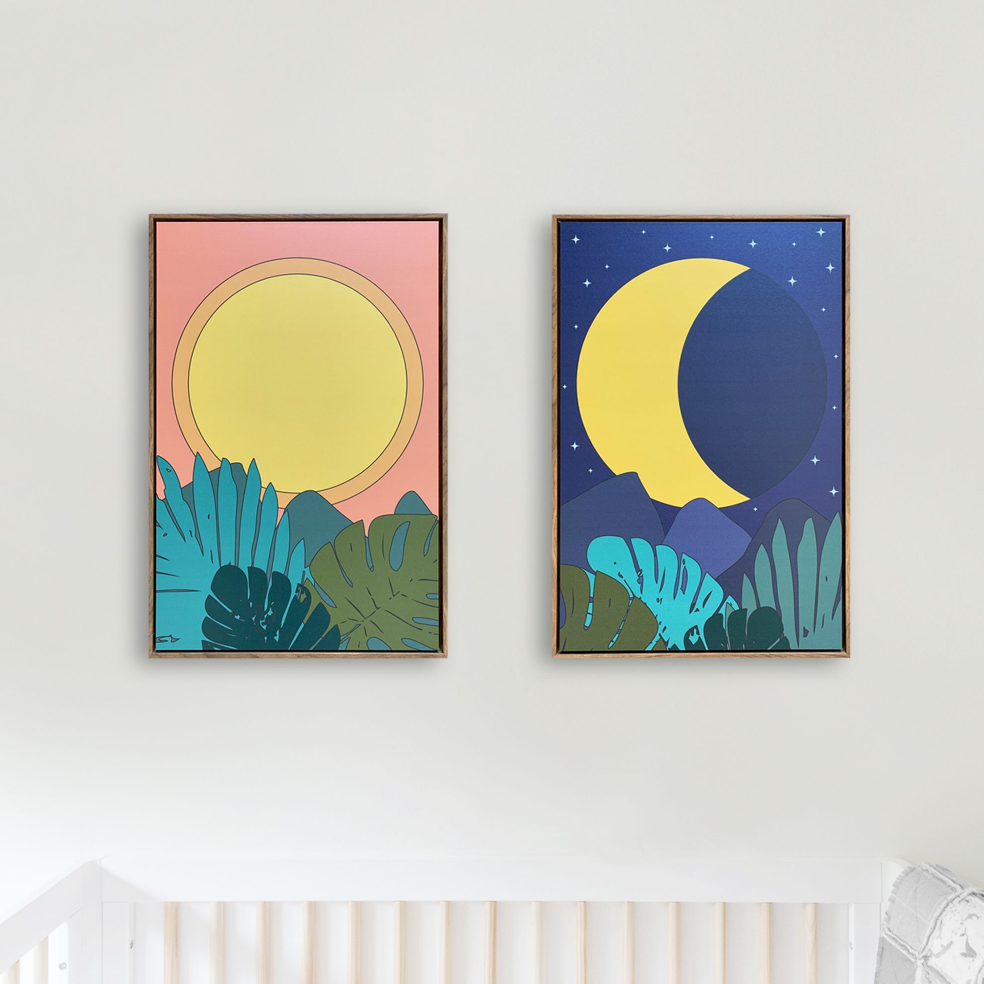 Tropical Night Moon Wall Art – Wonderful Whirl For Tropical Evening Wall Art (View 8 of 15)