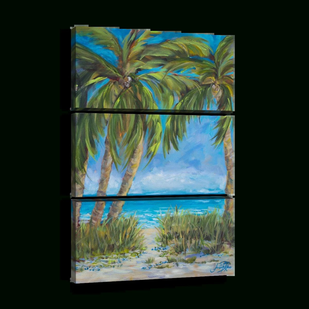Tropical Paradise Wall Art | Painting |Julie Derice Throughout Tropical Paradise Wall Art (View 6 of 15)