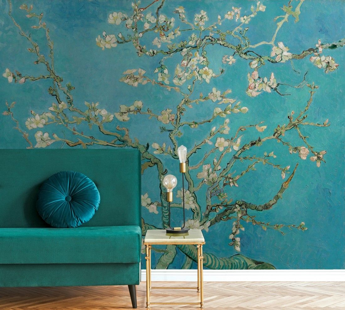Van Gogh Almond Blossom Wallpaper Mural – Wallpaper • Wallmur® Pertaining To Almond Blossoms Wall Art (View 10 of 15)