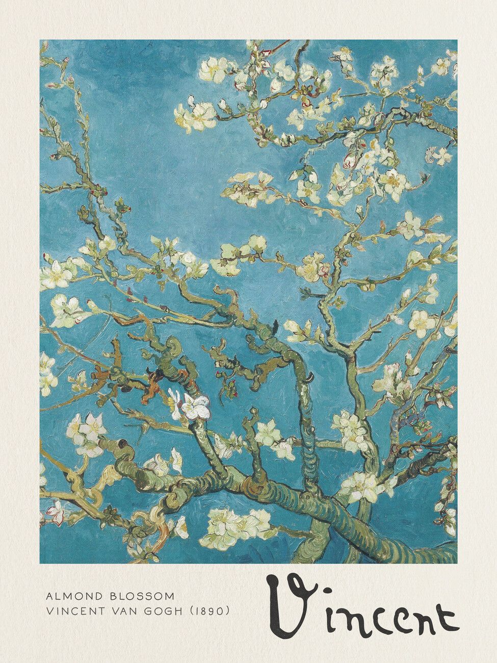 Wall Art Print | Almond Blossom – Vincent Van Gogh | Europosters Regarding Almond Blossoms Wall Art (View 5 of 15)