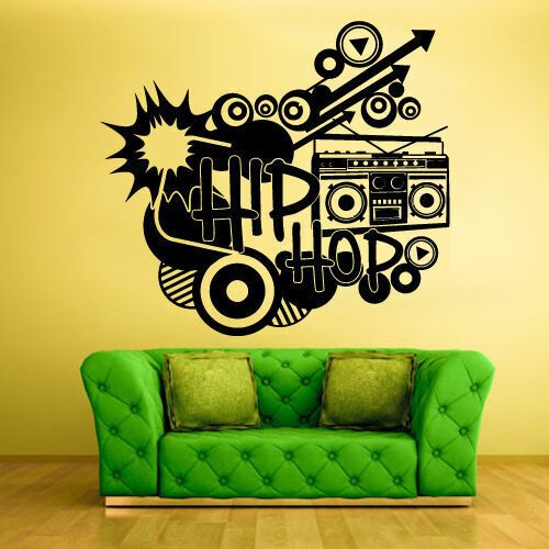 Wall Decal Vinyl Sticker Decor Art Bedroom Design Hip Hop Picture Music  (Z532) | Ebay Within Hip Hop Design Wall Art (View 1 of 15)