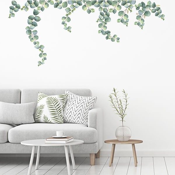Wall Sticker – Eucalyptus Leaves Throughout Eucalyptus Leaves Wall Art (View 10 of 15)