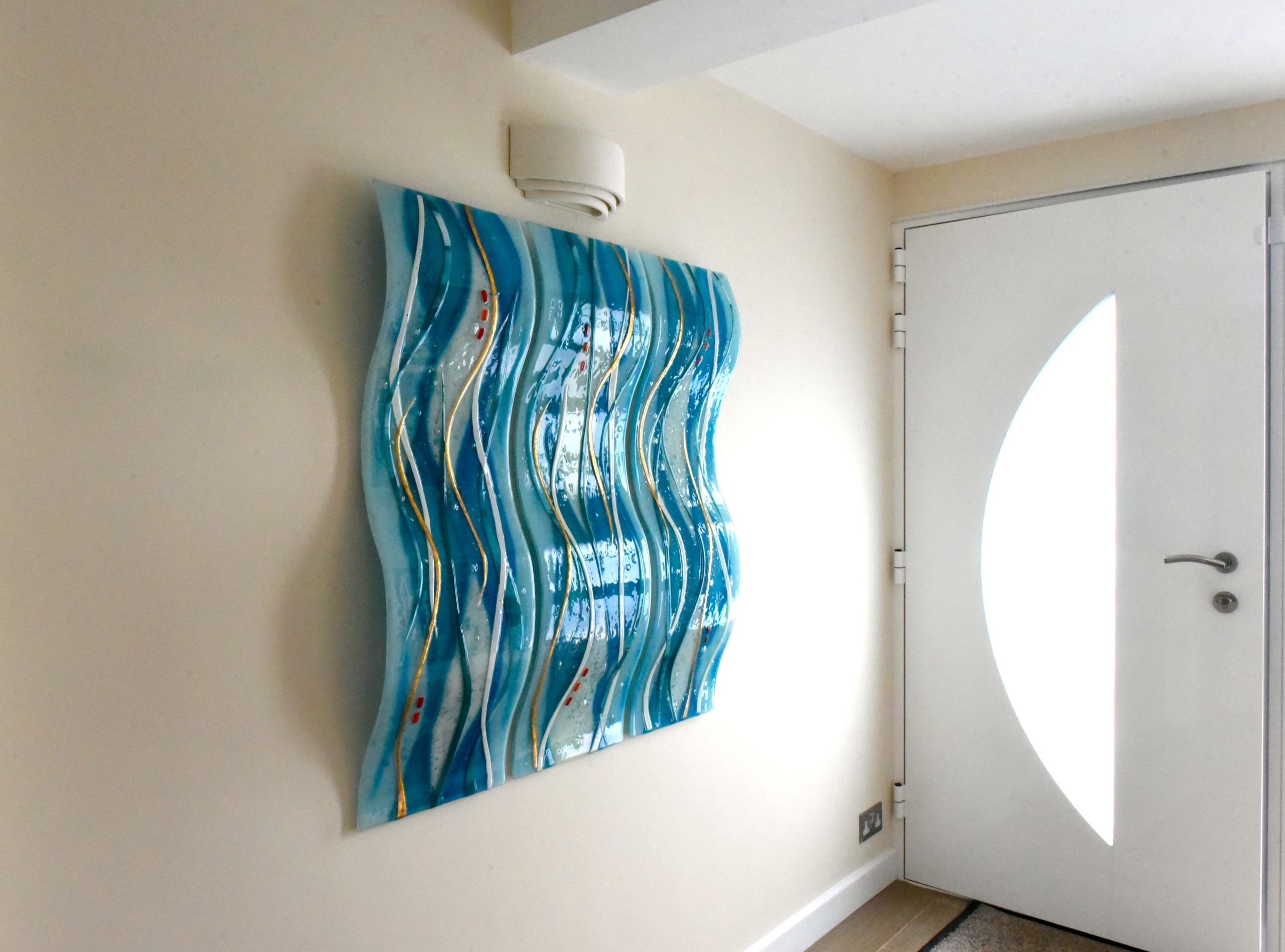Wall Waves | Bespoke Glass Wall Art | House Of Ugly Fish Inside Waves Wall Art (View 14 of 15)