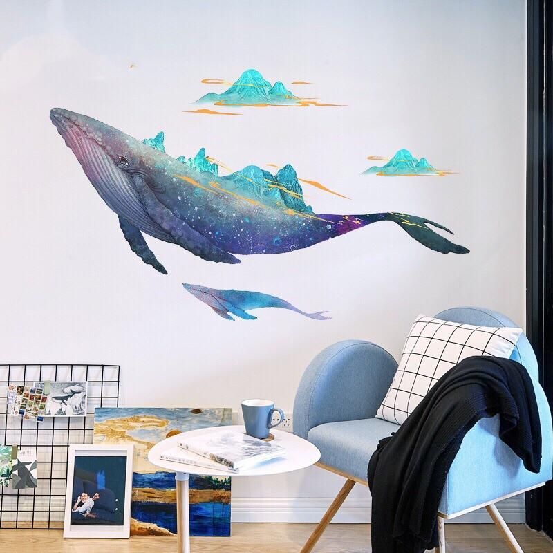 Whale Wall Decals | Mural Art, Whale Wall Decals, Canvas Painting Diy Inside Whale Wall Art (View 6 of 15)