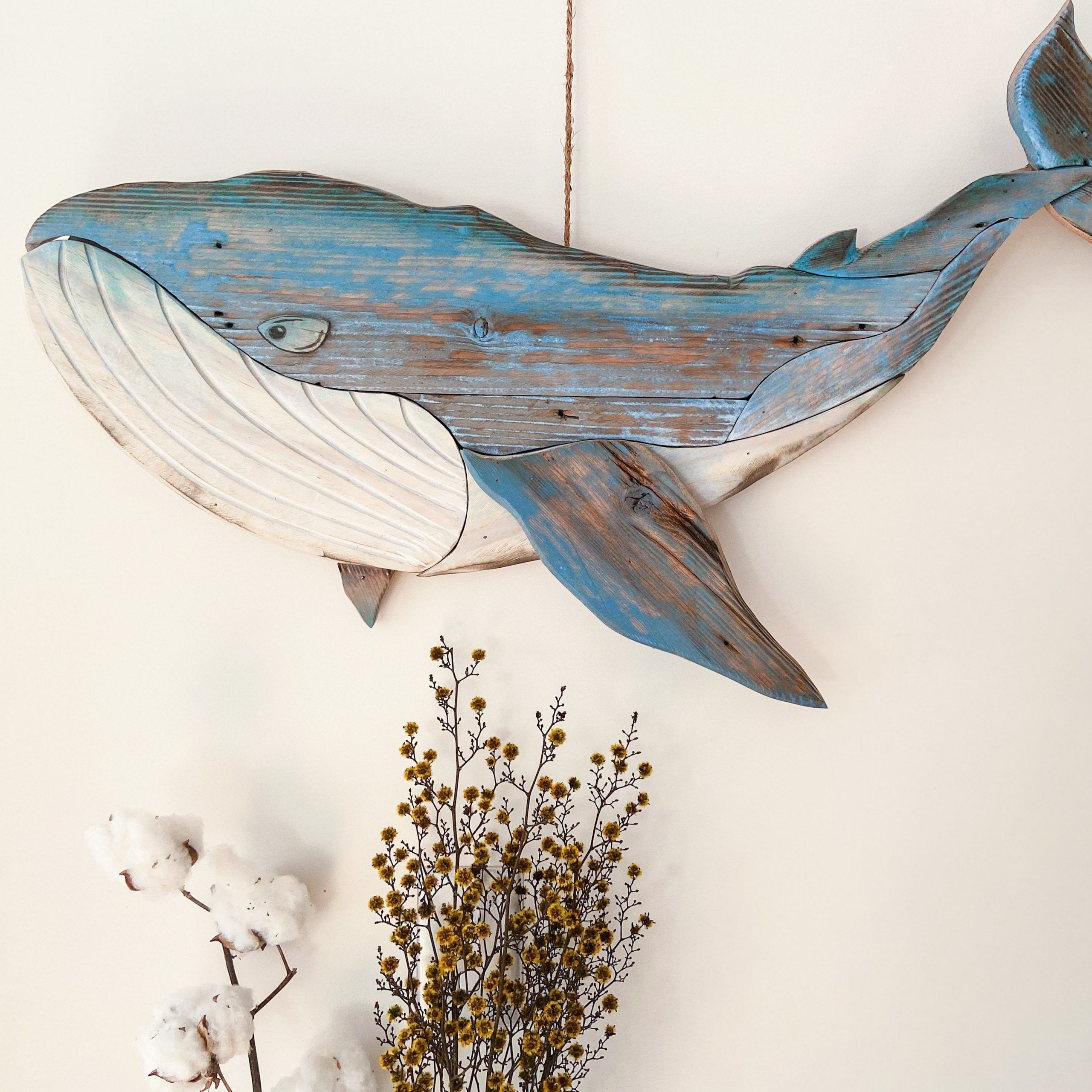Whale / Wood Art / Reclaimed Wood / Wood Wall Art / Wood Whale – Etsy Throughout Whale Wall Art (View 4 of 15)