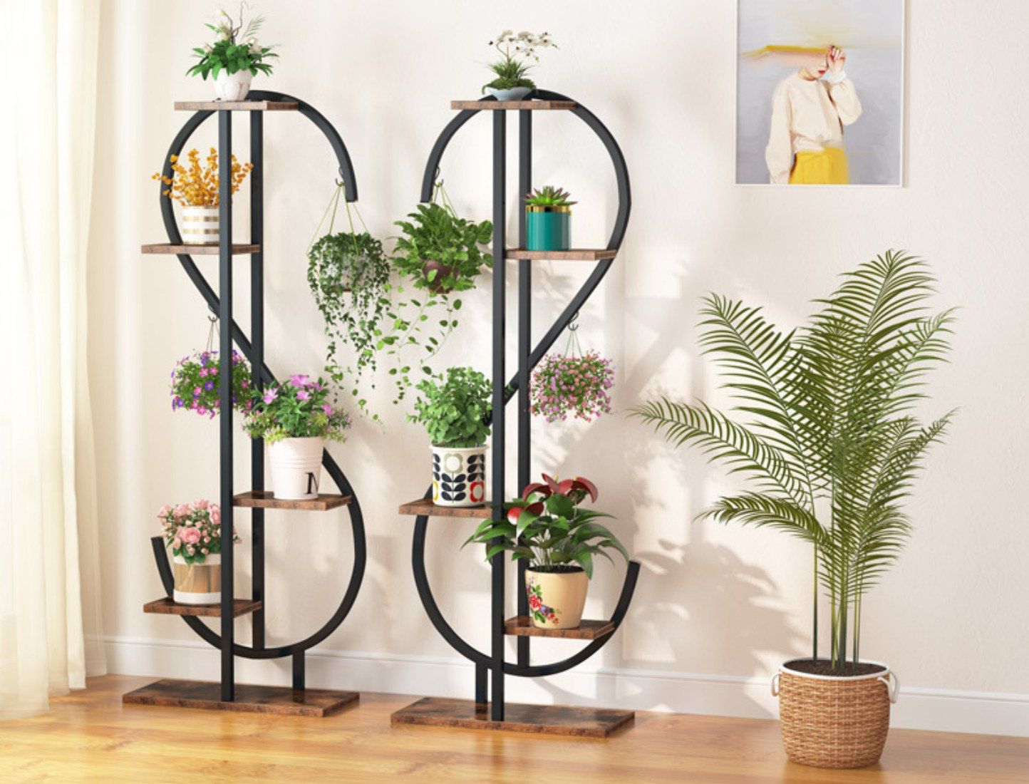 17 Stories Lazzat Rectangular Multi Tiered Plant Stand | Wayfair In Particle Board Plant Stands (View 11 of 15)