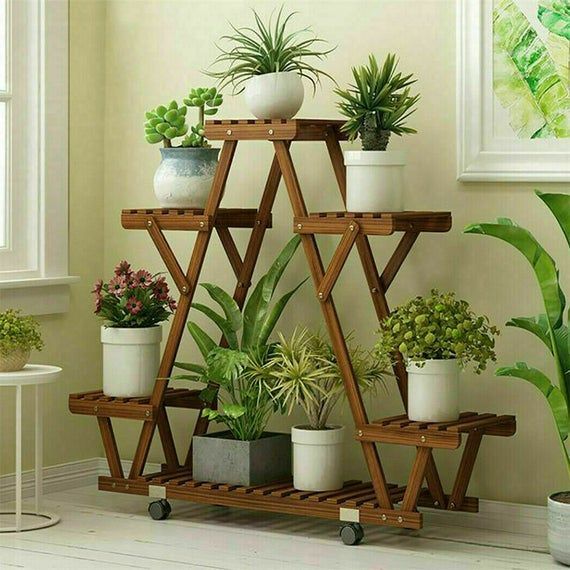 3 Tier Wooden Flower Pot Plant Stand Shelf Display Garden – Etsy | Plant  Stand Indoor, Wooden Plant Stands, Plant Stand With Regard To Wood Plant Stands (View 10 of 15)