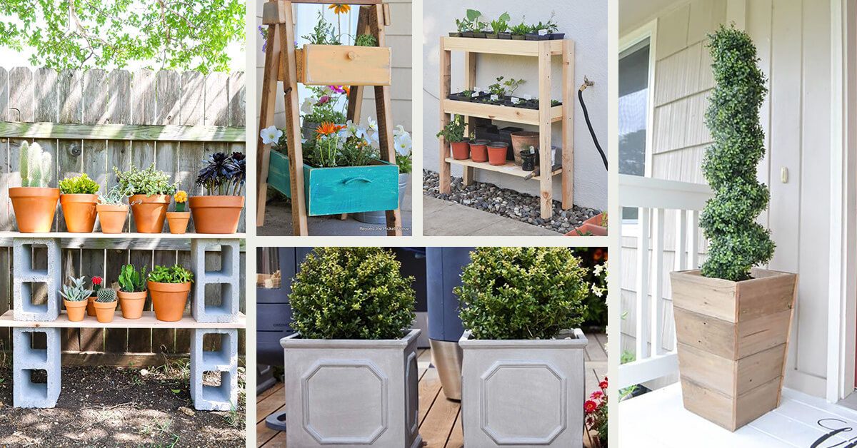 30 Best Diy Outdoor Plant Stand Ideas To Add Color To Your Porch In 2022 In Outdoor Plant Stands (View 5 of 15)