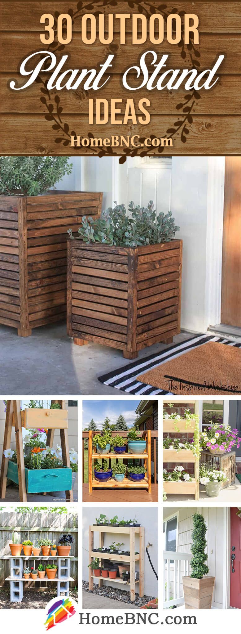 30 Best Diy Outdoor Plant Stand Ideas To Add Color To Your Porch In 2022 Throughout Patio Flowerpot Stands (View 10 of 15)