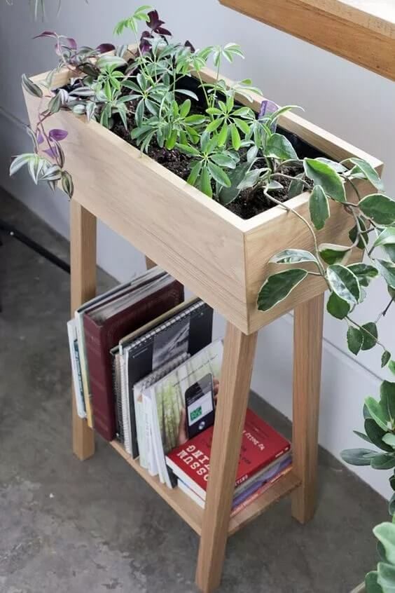 30 Stunning Indoor Plant Stand Ideas For Lazy Housewife – Welcome To Esshelf Intended For Plant Stands With Flower Box (View 15 of 15)