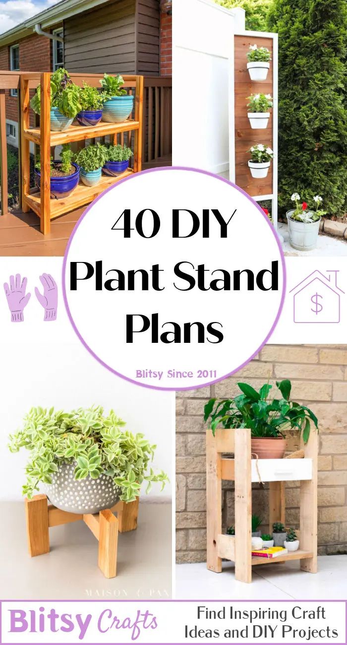 40 Free Diy Plant Stand Plans (Cheap And Easy To Build) For Particle Board Plant Stands (View 9 of 15)