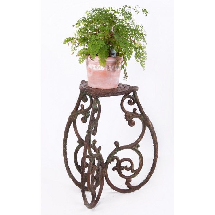 Amblecote Hill” Ornate Wrought Iron Plant Stand | Black Country Metalworks Inside Wrought Iron Plant Stands (View 11 of 15)