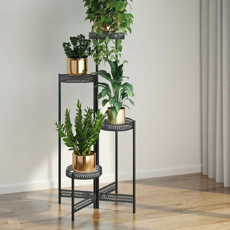Astoria Grand Sula Round Corner Plant Stand & Reviews | Wayfair With 4 Tier Plant Stands (View 2 of 15)