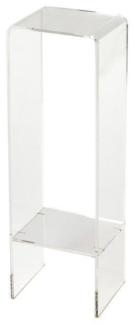 Butler Crystal Clear Acrylic Plant Stand – Contemporary – Plant Stands And  Telephone Tables  Hedgeapple | Houzz Intended For Acrylic Plant Stands (View 1 of 15)
