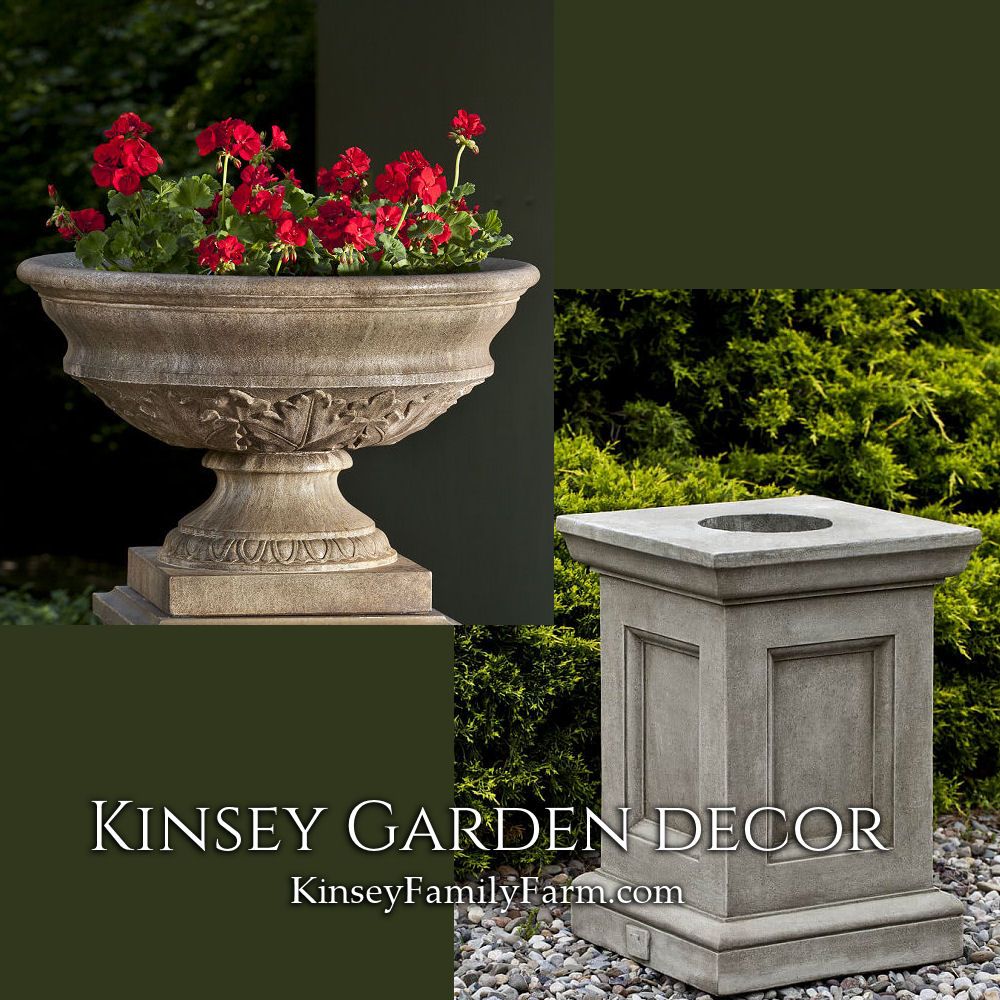 Coachhouse Urn Planter On Pedestal Stand Kinsey Garden Decor For Greystone Plant Stands (View 6 of 15)