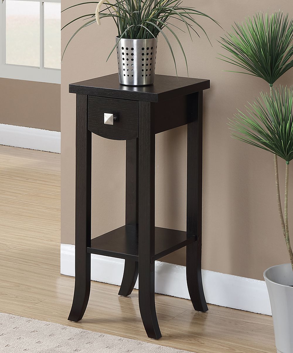 Convenience Concepts Espresso Newport Prism Medium Plant Stand | Best Price  And Reviews | Zulily With Regard To Prism Plant Stands (View 11 of 15)