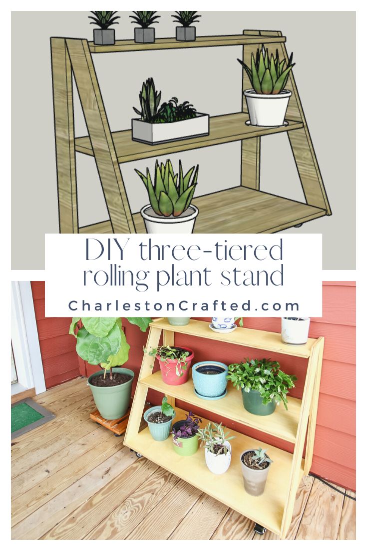Diy Three Tiered Rolling Plant Stand With Three Tiered Plant Stands (View 15 of 15)