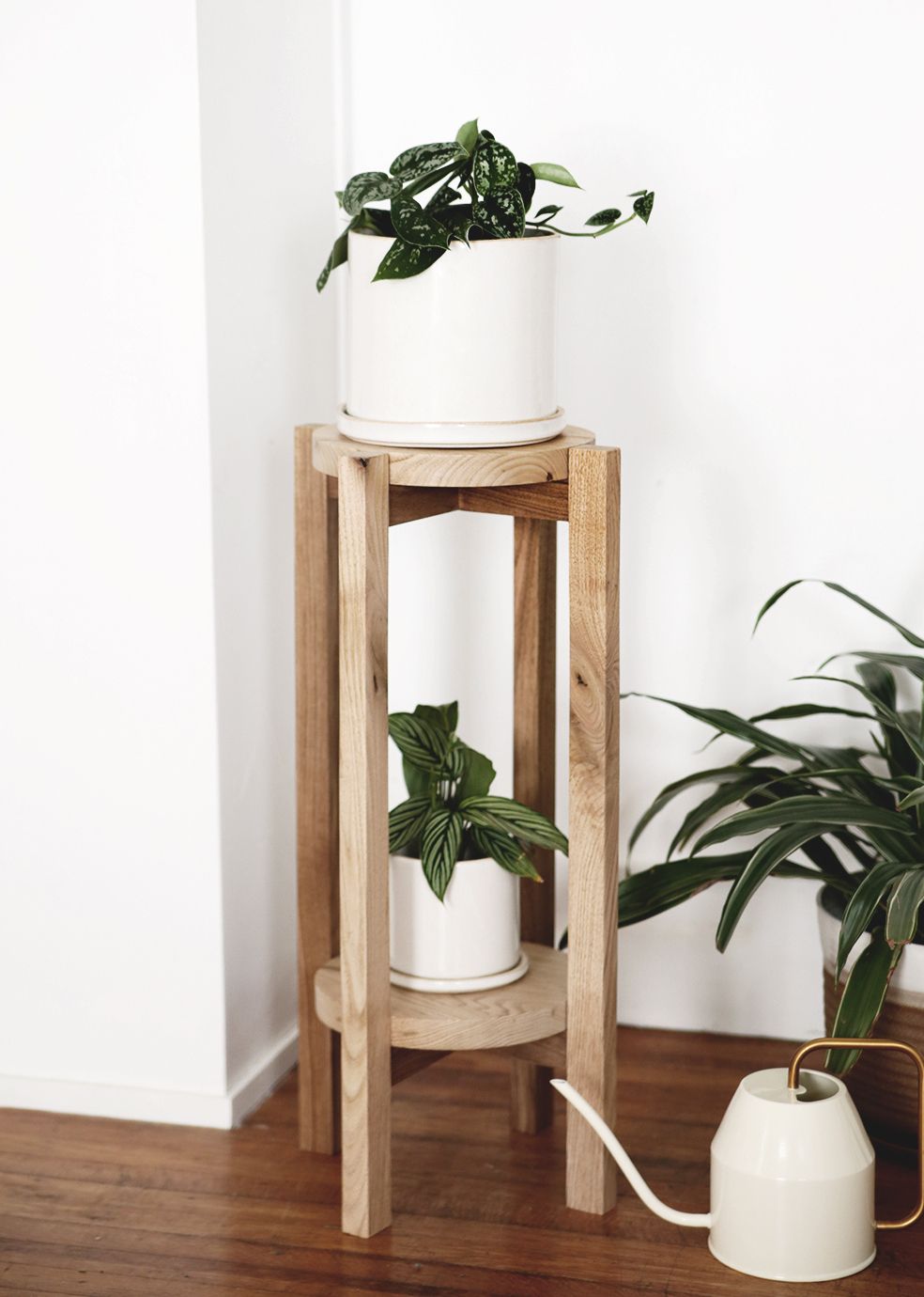 Diy Wood Plant Stand – A Simple Diy With A Video Tutorial With Wood Plant Stands (View 2 of 15)