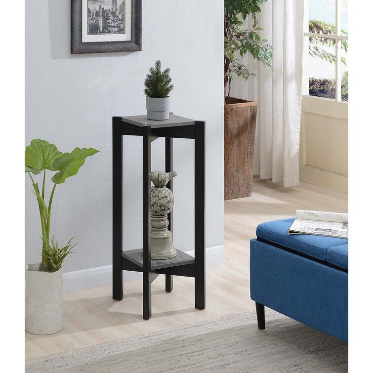 Ebern Designs Corto Square Pedestal Plant Stand & Reviews | Wayfair With Regard To Iron Square Plant Stands (View 9 of 15)