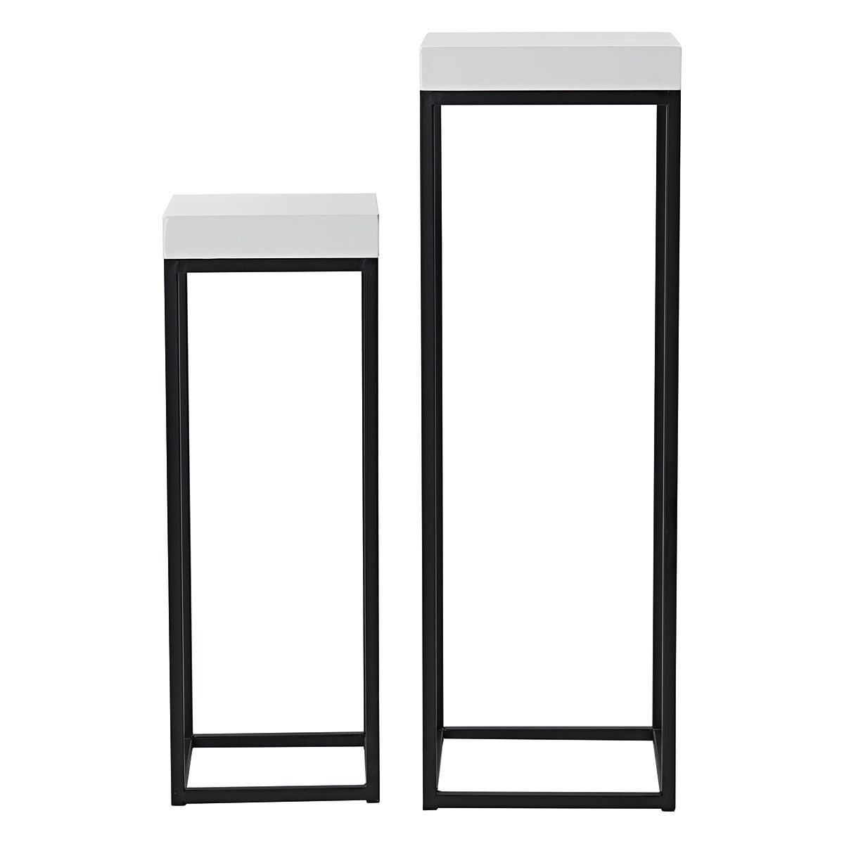 Fabio Nest 2X Plant Stand White Gloss Regarding White Plant Stands (View 15 of 15)